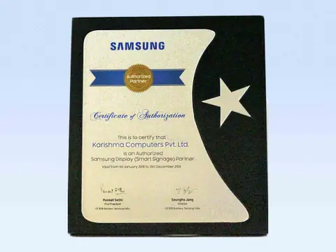 Samsung — Authorized Partner certificate