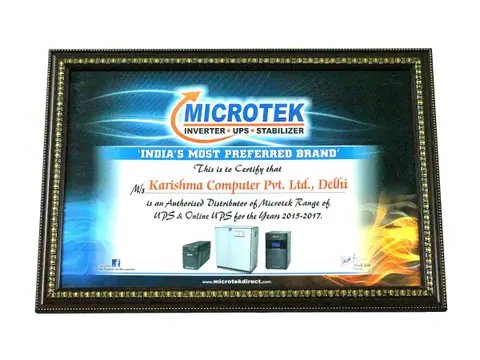 Microtek — Authorized Distributors of Microtek certificate