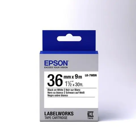 Epson Black on White Tape 36 mm