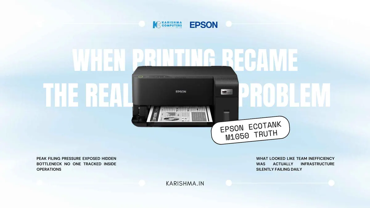 The Filing Season Breakdown That the Epson EcoTank M1050 Was Not Supposed to Fix