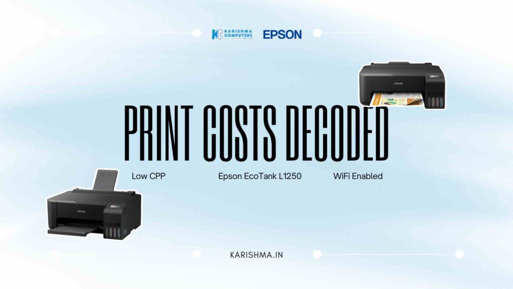 Epson EcoTank L1250 affordable color printer home office desk Delhi NCR