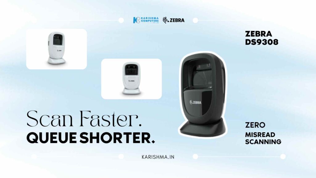 Zebra DS9308 omnidirectional barcode scanner retail checkout counter Delhi NCR