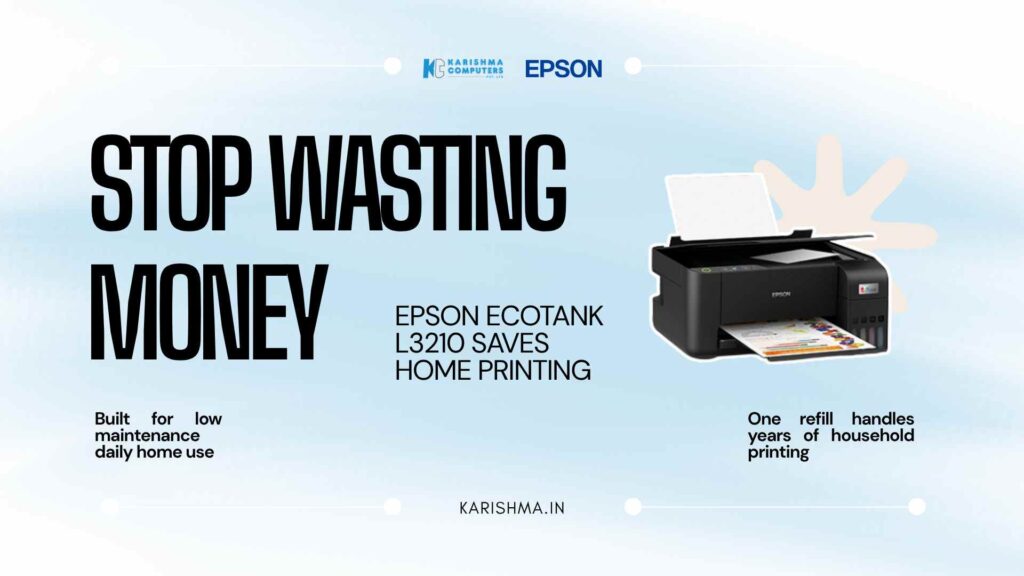 Epson EcoTank L3210 all-in-one inkjet printer for home use