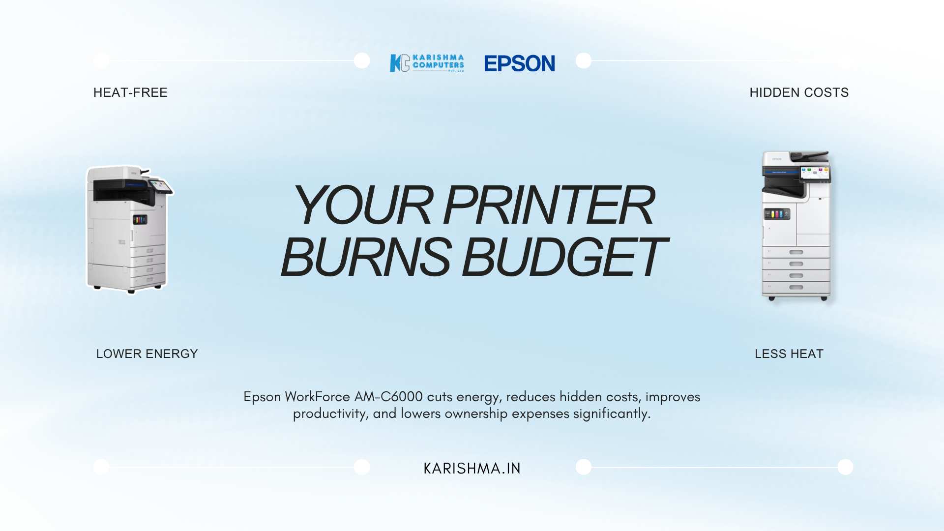 Blog 6 Epson WorkForce Enterprise AM-C6000 colour multifunction printer in a Delhi NCR corporate office